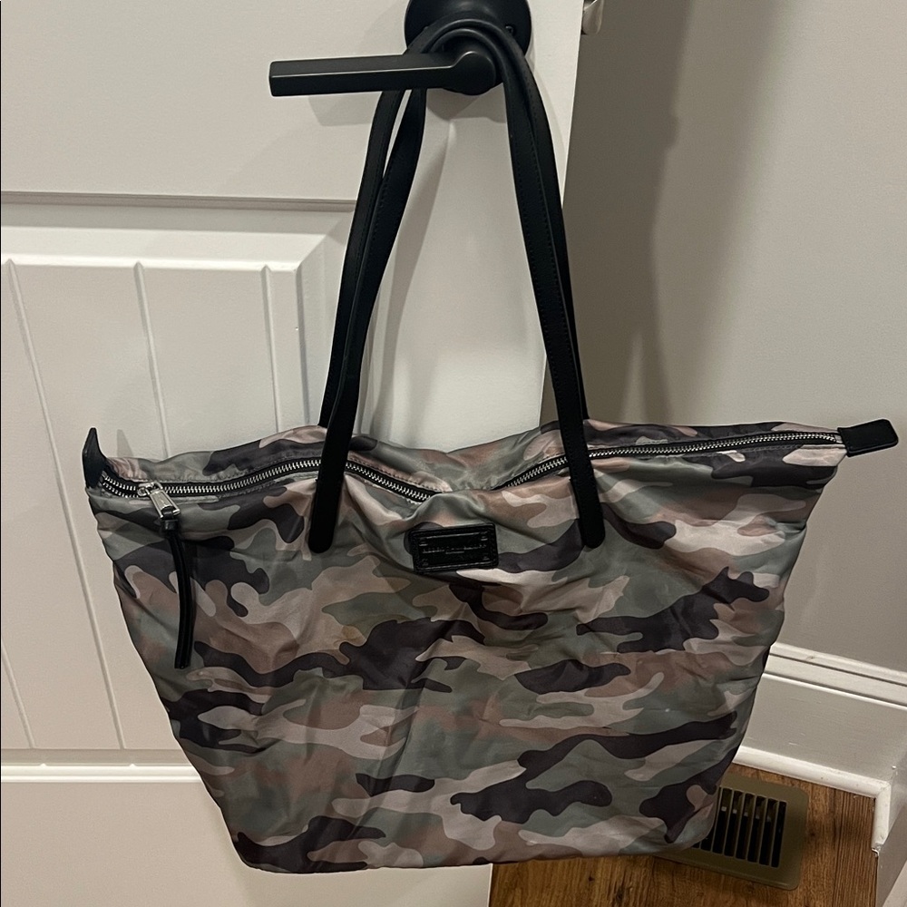 Rebecca Minkoff Camouflage Tote with Black Handles
